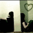Silhouetted figures on a green background with heart symbols, displaying text about leaving due to love or uncertainty.