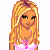 Pixel art contact sheet showing three frames of a female character with blonde hair, pink top, and dark pants alongside text reading "Single n' lovin it" in purple font.
