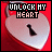 A 48x48 pixel animated buddy icon featuring a heart-shaped padlock with