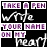 Animated contact sheet showing two frames of a pixel art icon with text and handwritten-style elements on black background, featuring color changes between frames.