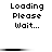Pixelated text reads 'Loading Please Wait...' with a black progress bar above and below the text in two