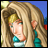 A 48x48 pixel buddy icon featuring a cartoon character with long blonde hair and blue eyes on the left, paired with stylized text reading "Anime IM" above smaller text "COM" on a black background to the right.