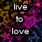 Pixelated text phrases on a multicolored abstract background with shifting color patterns.