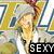Four pixelated anime-style character portraits arranged in a , each with distinct backgrounds and text labels below