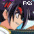 Six pixelated anime-style character portraits arranged in a , each with distinct hair colors and expressions under text labels