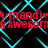 Red text reading 'mandi' and 'AWESOME' repeats across a black background with cyan geometric lines.