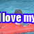 Pixelated image of a person in a pool with orange float, overlaid with blue-outlined white text fragments.