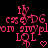 Pixelated pink text and symbols on black background with heart and 'LOL' elements.