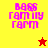 Pixelated text and star symbols on four colored quadrants with animated star color change.