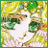 A 48x48 pixel buddy icon featuring a stylized anime character with green hair and yellow background elements, paired with text reading "Anime IM" on the right side of a contact sheet layout.