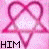 Animated contact sheet of a pink heart-shaped star icon with changing text color across frames, displayed on a gray background.