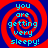 Four identical spiral patterns with red and blue concentric circles, each containing cyan text reading "you are getting very sleepy!" on a solid background.