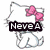 Pixelated Hello Kitty icon with pink bow, black text overlays, and varying background colors across observations.