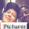 nine static images showing people in various poses and settings, each labeled with 'Pictures' text overlay