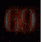 Six red and gray '69' icons arranged in two on a black background, each with distinct glow effects