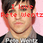 Pixelated image of a person with dark hair and a gray shirt, overlaid with red and white text on a pink background.