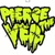 Pixelated yellow text reading "FRANKS" with black outlines and dripping effects on a white background.
