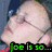 A four- of a person's face with changing text overlays in different colors and fonts
