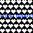 Pixelated heart pattern with blue text repeating 'LOVE TRAVIS' across two horizontal bands on a black background.