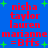 Blue background with red text listing names and "=Bffs" surrounded by green plus signs, showing animation changes in plus sign positions and text clarity.