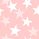 Pink background with scattered white stars in varying sizes and opacities, static pattern.