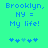 Pixelated text on cyan background with blue stars, showing animation where star positions shift between frames.