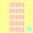 Pixelated text 'alissa' repeated in on yellow and cyan backgrounds with a blue star icon above the bottom of pink text