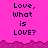 Pixelated text on a bright pink background with purple jagged borders, repeated in multiple