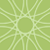 Green and light green pixelated starburst pattern with radiating lines and central circle on solid green background.
