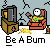 Pixel art contact sheet showing two frames of an animated buddy icon with a cartoon character in a chair, TV, and text promoting 'badassbuddy.com'