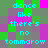 Pixelated text reads "dance like there's no tommarow" in cyan letters on a of green, purple, and gray squares