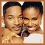 Four- of pixelated images showing two people in various poses with warm skin tones and brown borders