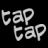 Pixelated static icon showing repeated text "cap" in white on black background, rendered with dithering and anti-aliasing effects.