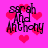 Pixelated text 'sarah and Anthony' on bright pink background with red hearts, animated heart pulses.