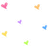 Pixelated icon with four quadrants: white background with colored hearts, teal background with text, teal background with text, and gray background.