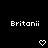 Pixelated of white text and heart icons on black background with gray corner overlay