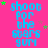 A bright pink background features repeated blue text reading 'shoot for the stars gum' with scattered green and brown star shapes.