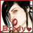 Pixelated close-up of a person with dark hair holding a microphone, red lips, and the text 'Brody' with a heart symbol below.