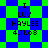 Pixelated text reads 'I LUV HAYLEE 4.11.08' over blue-green checkered and diamond-patterned backgrounds.