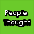 Green background with pixelated text arranged in a , displaying phrases across multiple sections