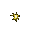 Nine pixelated starburst animations arranged in a , each with yellow and black radiating lines against a gray background