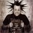 Pixelated static image of a person with spiky black hair, light skin tone, and dark clothing against a gradient background.