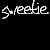 Animated sequence of 'sweeie' text in white cursive with 'YOU HAD ME' text below, transitioning through color variations and partial visibility on black background.