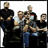 A sequence of frames showing a red star animation over a group photo background with partial text at the bottom.