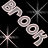 Animated contact sheet showing two frames of a pixelated text-based icon with