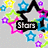 Colorful star-shaped icons surround a central black-outlined white star with 'Stars' text, while a red devil figure appears next to 'Are Evil' text.
