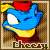 A blue cartoon character with red hair and yellow neck, displaying a sequence of facial expressions including a wink and a smirk, with the word 'cheesy' below.