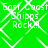 Green background with white diamond-shaped overlay and repeated text "East Coast Chipp Rock" in pixelated font