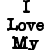 Black pixelated text on white background arranged in four vertical with two of text and a star symbol
