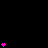 A black background features scattered pink heart-shaped icons in vertical and horizontal arrangements with a gray rectangular shape at the bottom right.
